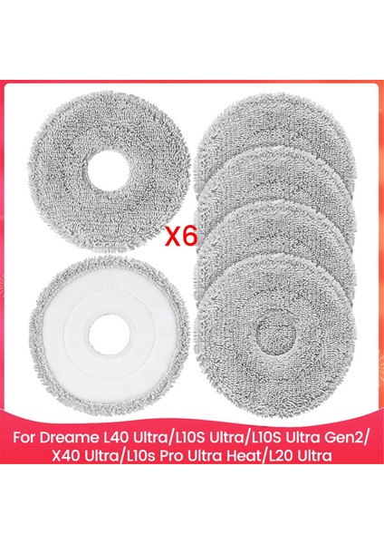Dreame L40 ULTRA/L10S ULTRA/L10S Ultra GEN2/X40 ULTRA/L10S Pro Ultra HEAT/L20 Ultra Robot Süpürge Parçaları Için Mop Pedleri (Yurt Dışından)
