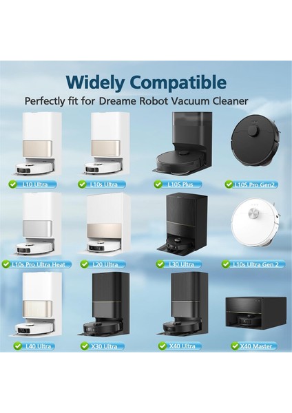 Dreame L40 ULTRA/L10S ULTRA/L10S Ultra GEN2/X40 ULTRA/L10S Pro Ultra HEAT/L20 Ultra Robot Süpürge Parçaları Için Mop Pedleri (Yurt Dışından) fiyatları