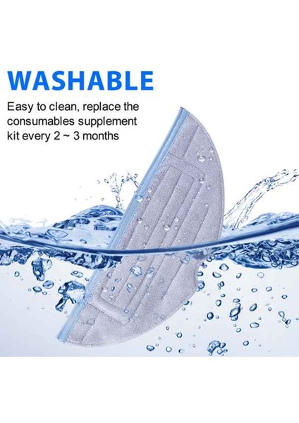 Roborock S7 S7MAXV S7MAXV Plus S8 S8+ T7S T7S Plus Elektrikli Süpürge Yedek Parçaları Için 12 Adet Mikrofiber Paspas Pedi Seti (Yurt Dışından) fırsatları