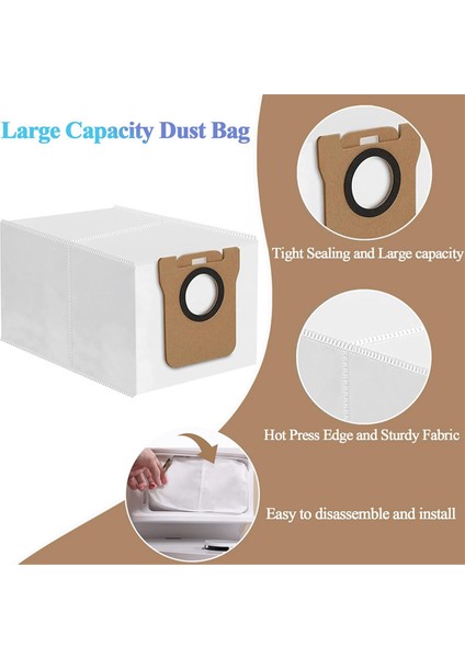 Xiaomi Mijia X20 Max D109GL Robot Süpürge Aksesuarları X20PRO D102GL Parçaları Silindir Fırça Filtre Paspas Pedleri Toz Torbaları (Yurt Dışından) fırsatları