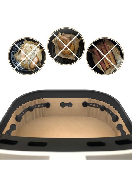 Hava Fritözü Mıknatıs Silikon Tokası Hava Fritözü Kağıt Kilidi Tek Kullanımlık Astarları Güvenli Bir Şekilde Tutmak ve Kağıdın Yanmasını Önlemek Için (Yurt Dışından) modelleri