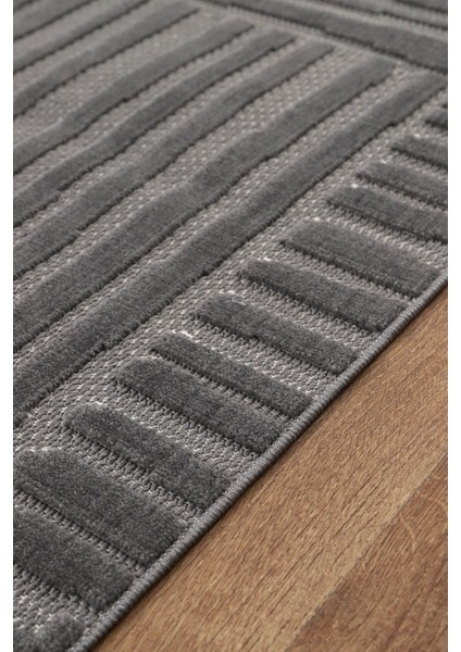 Bambu Yumuşak Halı Salon Mutfak Koridor Kesme Yolluk Dokuma Makine Halısı Art Antrasit modelleri