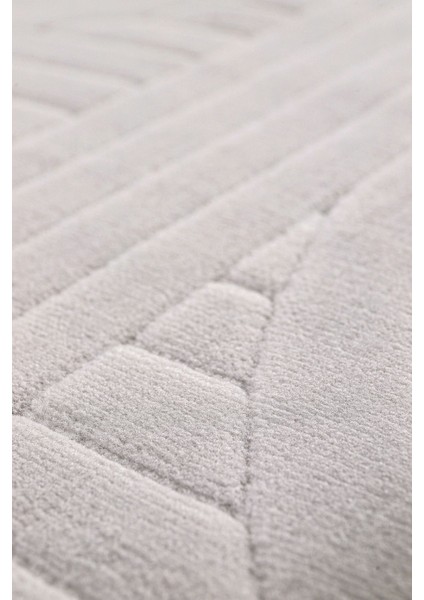 Bambu Saten Parlak Tüylü Yumuşak Kadife Halı Hav Tüy Vermez Taç Gri fırsatları