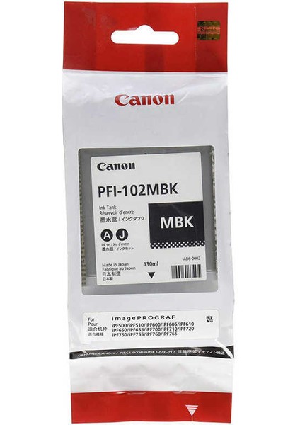 PFI-102MBK Mat Siyah Kartuş 130ML