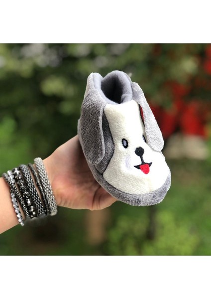 Çocuk Panduf Emojili Köpek Figürlü Çocuk Panduf Anaokulu Kreş Ev Ayakkabısı Ev Botu modelleri