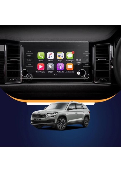 8 Inç Multimedya Ekran Koruyucu, 9h Nano Cam, Yüksek Koruma ve Net Görüntü Sağlar