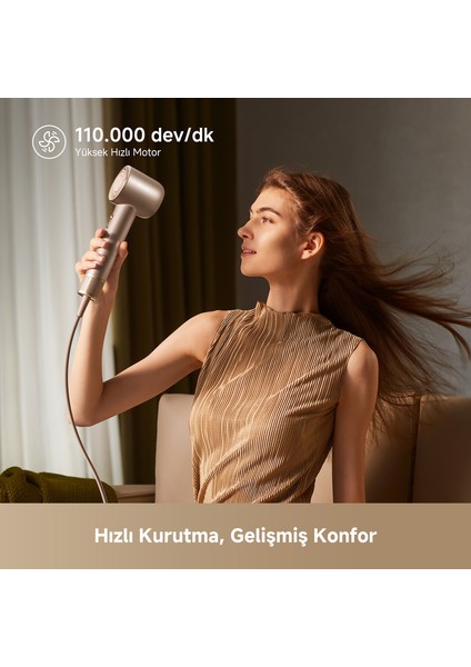 Hair Glory Mix Yüksek Hızlı Saç Kurutma Makinesi, gold