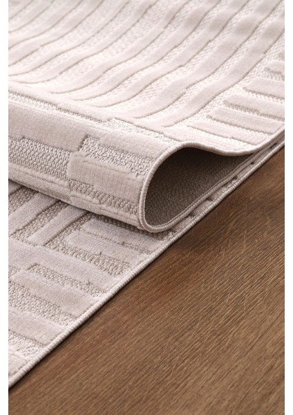 Bambu Yumuşak Halı Salon Mutfak Koridor Kesme Yolluk Dokuma Makine Halısı Art Bej fiyatları