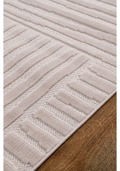 Bambu Yumuşak Halı Salon Mutfak Koridor Kesme Yolluk Dokuma Makine Halısı Art Bej modelleri