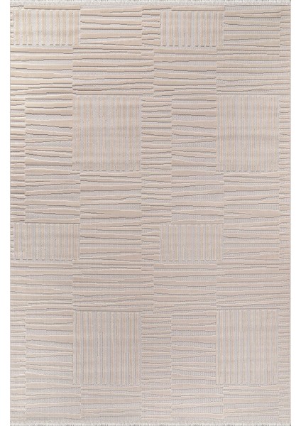 Bambu Yumuşak Halı Salon Mutfak Koridor Kesme Yolluk Dokuma Makine Halısı Art Bej