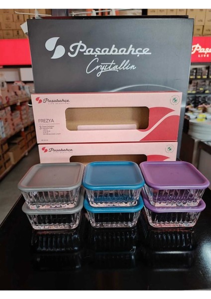 950126 Frezya Cam Saklama Kabı 3 Parça fiyatları