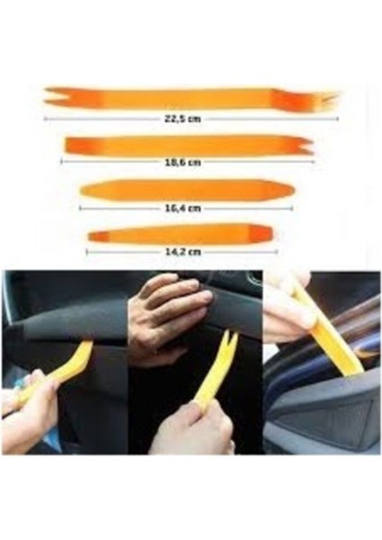 4 Parça Oto Teyp ve Kapı Sökme Seti, Pratik ve Güvenli Kullanım fiyatları