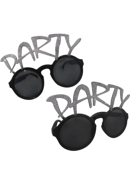 Gümüş Simli Party Yazılı Parti Gözlüğü Show 15X7 cm fiyatları