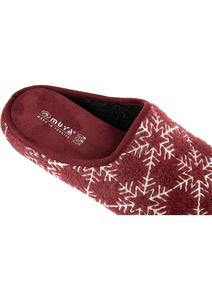 Bilis 36912 Anatomik Keçe Kadın Terlik Bordo modelleri