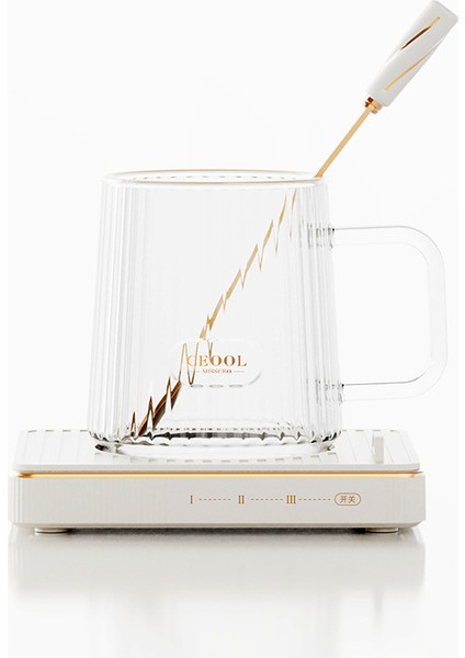 Termostat Ayarlanabilir Sıcaklık Isıtıcı Bardak Altlığı Bardak ile (Yurt Dışından)