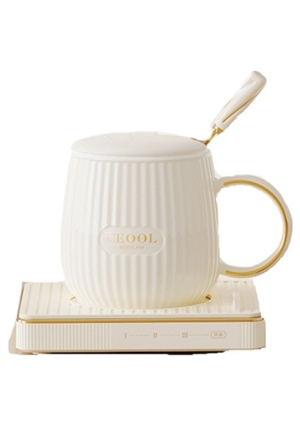 Termostat Ayarlanabilir Sıcaklık Isıtıcı Bardak Altlığı Bardak ile (Yurt Dışından)