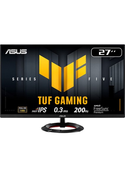 Tuf Gamıng VG279Q5R 27 Fast IPS 1920X1080 0.3ms 200Hz 300CD Dp HDMI Hoparlör Vesa 3yıl Flıcker-Free,çerçevesiz,düşük Mavi Işık Monitör
