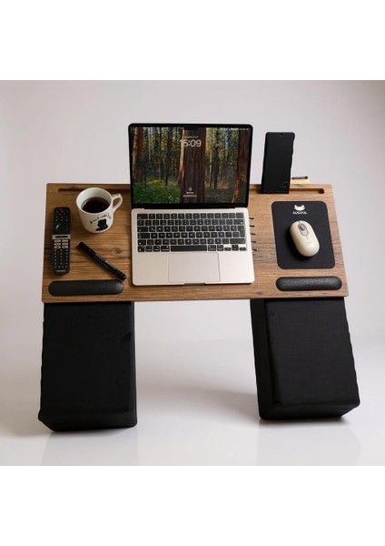 Throne Minderli Ekstra Geniş Ergonomik Dizüstü Bilgisayar ve Kanepe Oyun Sehpası