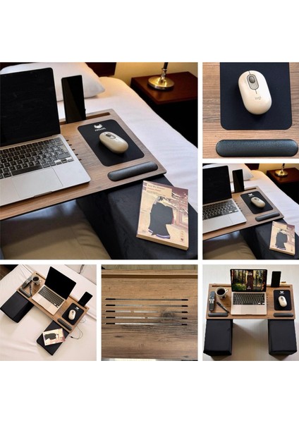 Throne Minderli Ekstra Geniş Ergonomik Dizüstü Bilgisayar ve Kanepe Oyun Sehpası