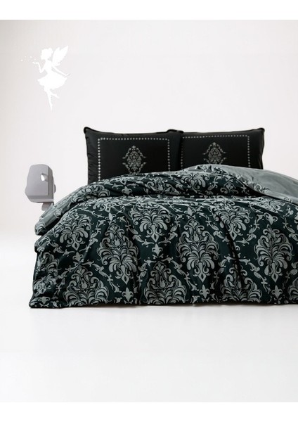 Soft Life Clasurol Çift Kişilik %100 Pamuk Saten Nevresim Takımı