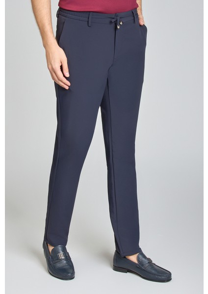 Erkek Lacivert Jogger Cepli Lastikli Rahat Spor Pantolon PNS25Y25100_D39 modelleri