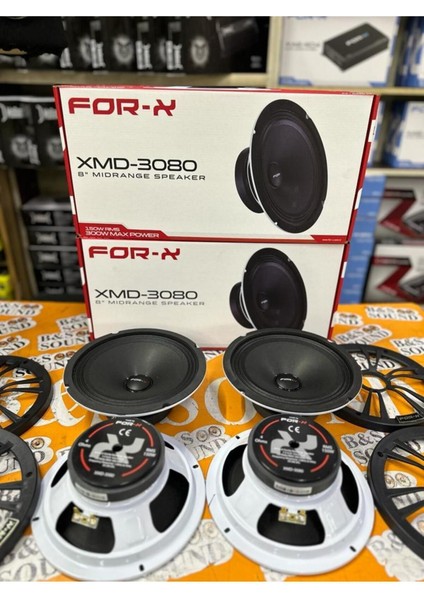 Beyaz Renk 20CM Midrange 2 Takım 4 Adet Kapaklı 300W 150RMS Ses Sistemi indirimleri