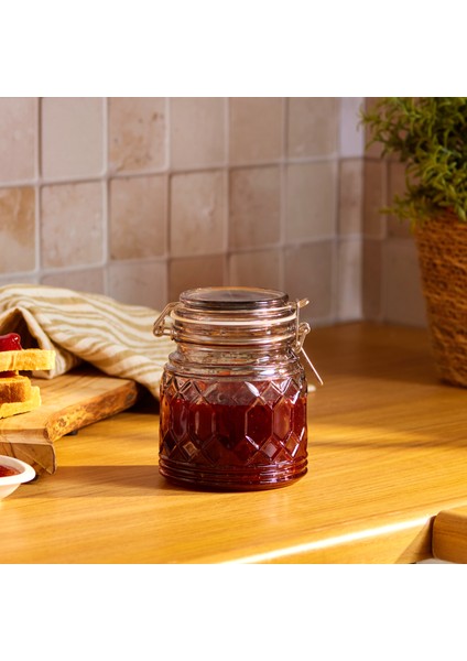 Storica Kilit Kapaklı Cam Kavanoz 500 ml