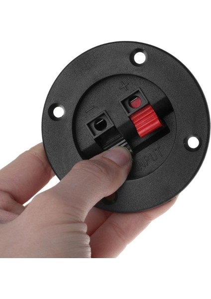 Yuvarlak Iki Adet Hoparlör Terminali, Uyumlu ve Kaliteli Ses Bağlantısı