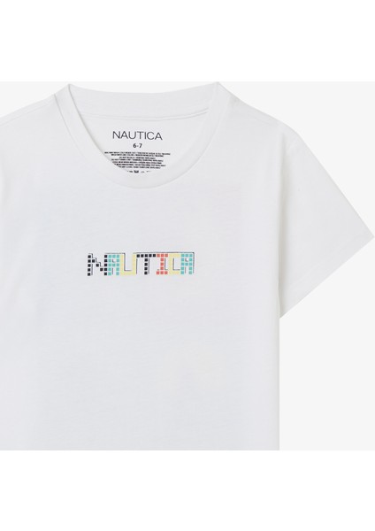 Erkek Çocuk Beyaz Regular Fit Baskılı T-Shirt modelleri