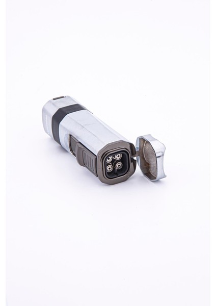 Jet Alevli Metal Gümüş & Siyah Puro Çakmağı - PCM0544 modelleri