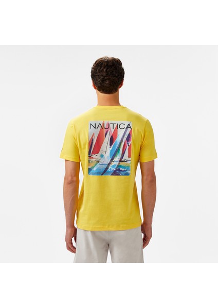 Erkek Sarı Regular Fit T-Shirt fiyatları