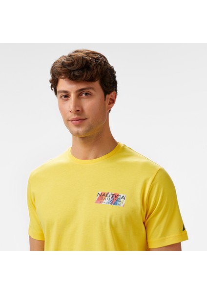 Erkek Sarı Regular Fit T-Shirt fırsatları