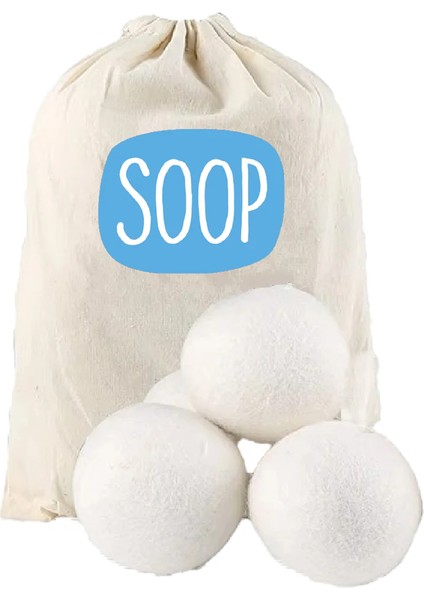 Home Yün Çamaşır Kurutma Topları 3 Adet