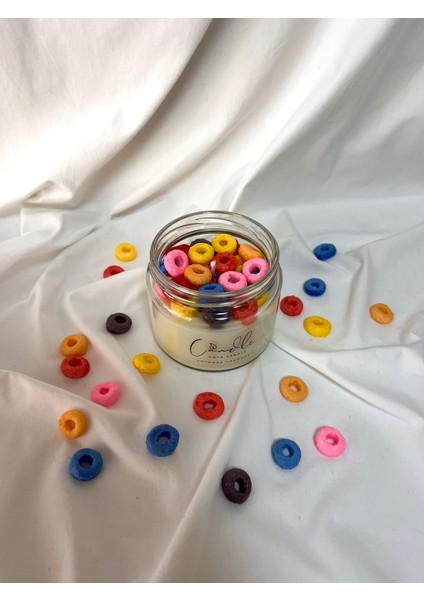 Cornflesk Candle Portakal Çiçeği Kokulu 240GRAM Doğal Soya Mumu - El Yapımı