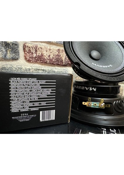 16 Cm, 300 W, 100 Rms, 4 Ohm Orta Hoparlör, Güçlü Ses Kalitesi fırsatları