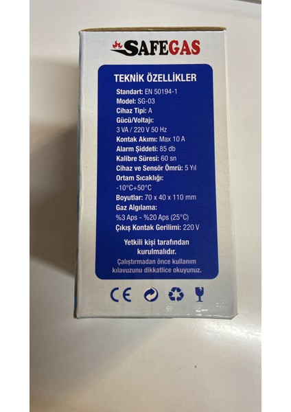 SafeGaz Doğalgaz veLPG Alarm Cihazı fiyatları