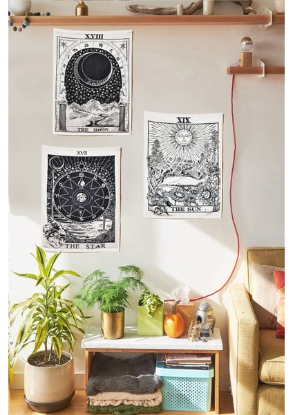 Tarot 3 'lü Duvar Halısı Seti
