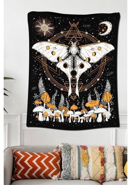 Trippy Mushroom Duvar Halısı 70X100 cm