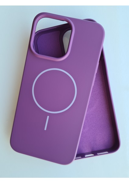 Iphone 14 Promax Magsafe İle Uyumlu Yumuşak Soft Mükemmel Manyetik Esnek Lansman Silikon Kılıf