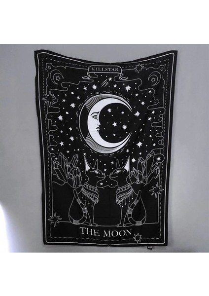 Siyah The Moon Duvar Halısı 70X90CM