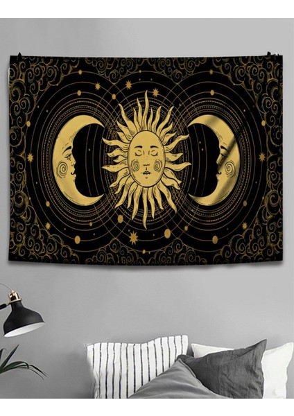 Siyah Ay Güneş Kız Duvar Halısı 70X100 cm fiyatları