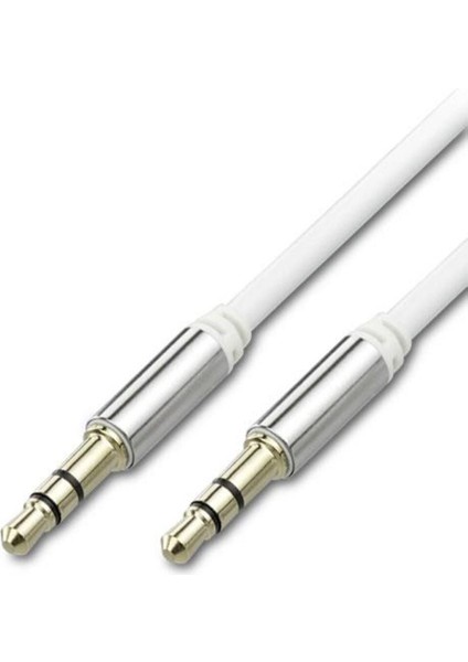 1 Metrelik Yüksek Kaliteli Aux Kablo, Ses Aktarımında Güvenilir ve Şık Tasarım