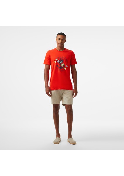 Erkek Kırmızı Standart Fit T-Shirt modelleri