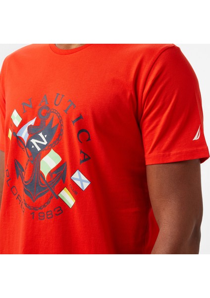 Erkek Kırmızı Standart Fit T-Shirt indirimleri