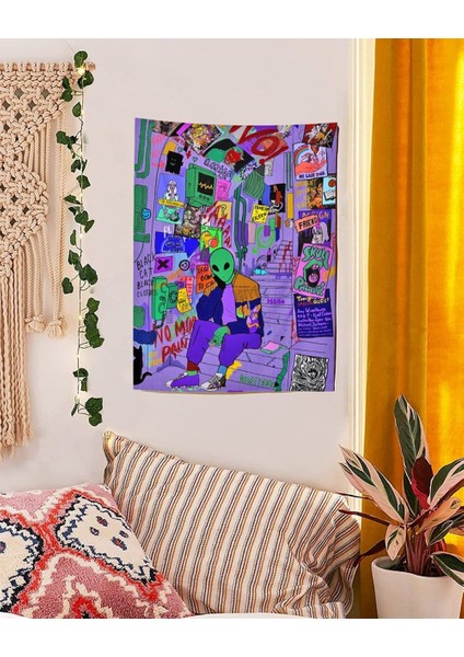 Alien Ufo 3 'lü Duvar Halısı Seti fiyatları