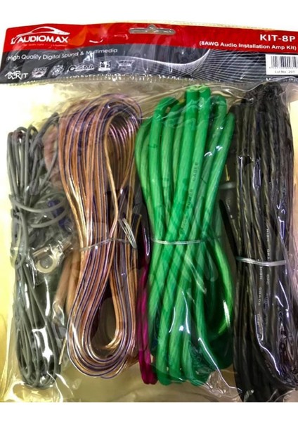8 Ga Kablo Kiti ve Hediye, Güçlü ve Kaliteli Elektrik Bağlantısı Için