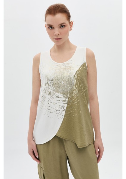 Haki Parçalı Altın Varaklı Atlet fiyatları