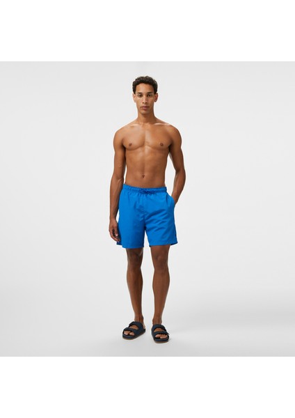 Erkek Mavi Regular Fit Suda Renk Değiştiren Deniz Şortu