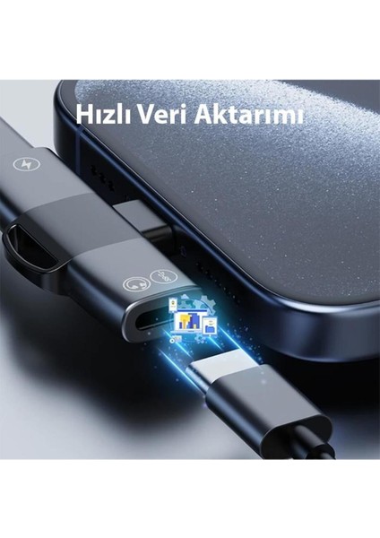30W Hızlı Type-C To Type-C Şarj ve Kulaklık Dönüştürücü fırsatları