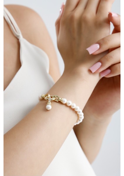 Halka Kilitli Doğal İnci Bileklik fiyatları